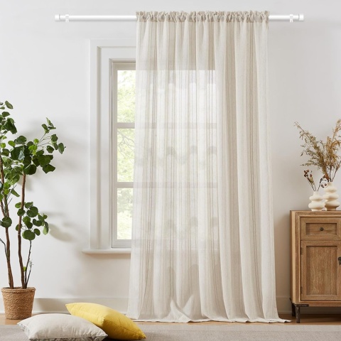 Karnisz 63-183 cm, 16 mm, biały karnisz z prostą zaślepką i uchwytem