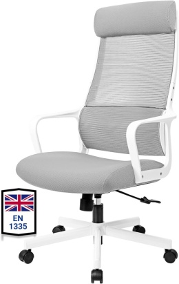 MELOKEA Ergonomiczne krzesło biurowe, z regulowanym zagłówkiem