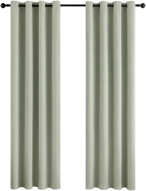 MIULEE Zasłona z oczkami, zaciemniająca 2 sztuki, 140 x 260 cm