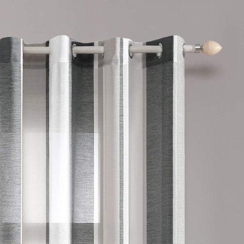 MIULEE Zasłony na przelotkach, zestaw 2 sztuk, 137 x 140 cm