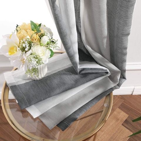 MIULEE Zasłony na przelotkach, zestaw 2 sztuk, 137 x 140 cm