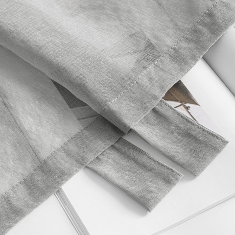 MIULEE Zasłony na szelkach, zestaw 2 przezroczystych 225 x 140 cm