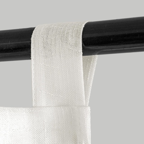 MIULEE Zasłony na szelkach, zestaw 2 przezroczystych 245 x 140 cm