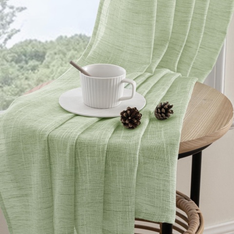 MIULEE Zestaw 2 zasłon z taśmą marszcząca o wyglądzie lnu, 140x245 cm