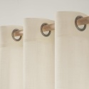 MIULEE zasłona lniana z oczkami,panel dekoracyjny 300 x 225cm