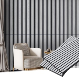 MaxEarn 2 panele akustyczne, szary dąb, 110 x 48 cm