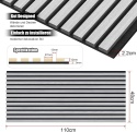 MaxEarn 2 panele akustyczne, szary dąb, 110 x 48 cm