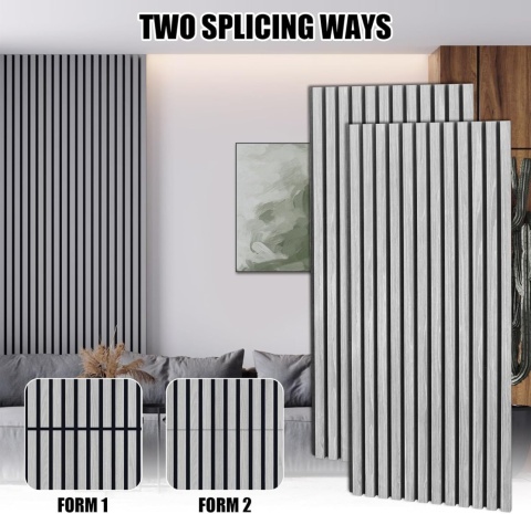 MaxEarn 2 panele akustyczne, szary dąb, 110 x 48 cm