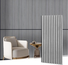 MaxEarn 2 panele akustyczne, szary dąb, 110 x 48 cm