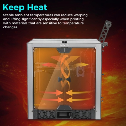 Sovol SV08 Enclosure metalowa obudowa do drukarki 3D z szklem hartowanym
