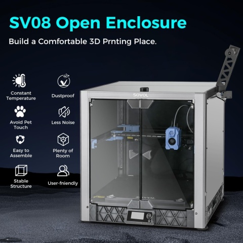 Sovol SV08 Enclosure metalowa obudowa do drukarki 3D z szklem hartowanym