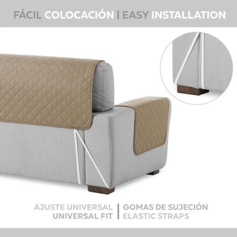 Textilhome - Pokrowiec na sofę MALU, 3 Osobowa, Dwustronny