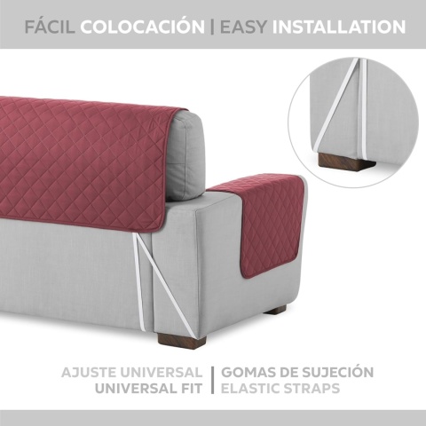 Textilhome - Pokrowiec na sofę MALU, 3 Osobowa, Dwustronny