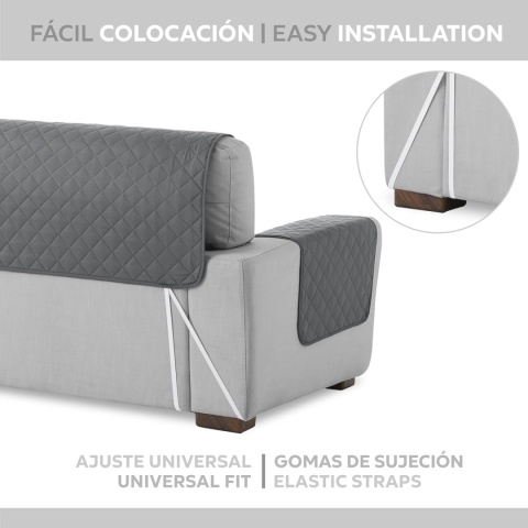 Textilhome - Pokrowiec na sofę MALU, 3 Osobowa, Dwustronny