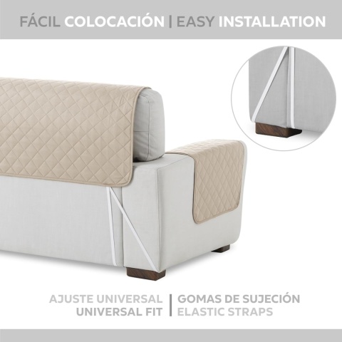 Textilhome - Pokrowiec na sofę MALU, 3 Osobowa, Dwustronny