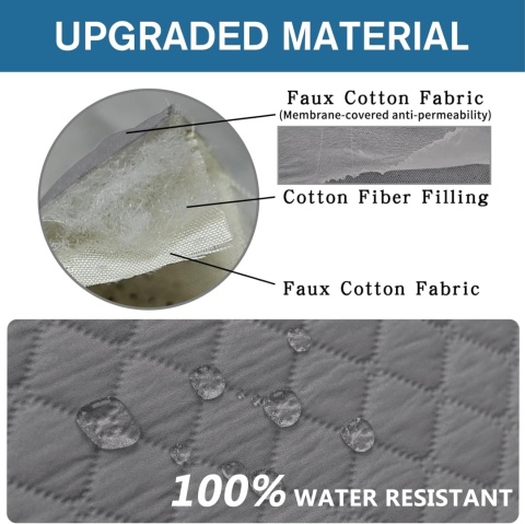 Uniwersalny pokrowiec na sofę 3 -osobowa naroznik Ystyle pikowany