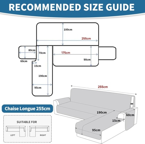 Uniwersalny pokrowiec na sofę 3 -osobowa naroznik Ystyle pikowany