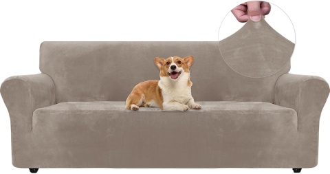 Ystyle Rozciągliwy Pokrowiec Na Sofę 3-Osobową welurowy