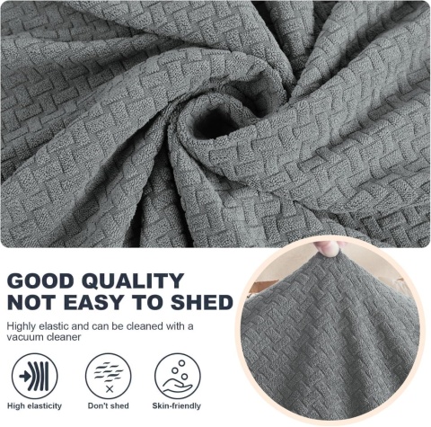 Ystyle Rozciągliwy Pokrowiec Na Sofę 4-Osobową 233-293 cm