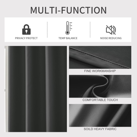 Ystyle Zasłony termiczne, zaciemniające 2 szt 300x 140 cm