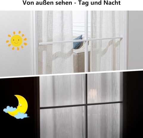 Zasłony MIULEE beżowe, wygląd lnu, zestaw 2 szt 140 x 225 cm