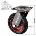 4 Sztuki wytrzymałych kół transportowych 160 mm z hamulcem gumowe 1000kg