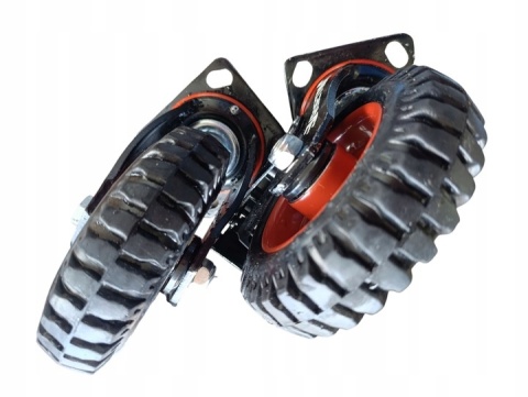 4 Sztuki wytrzymałych kół transportowych 160 mm z hamulcem gumowe 1000kg