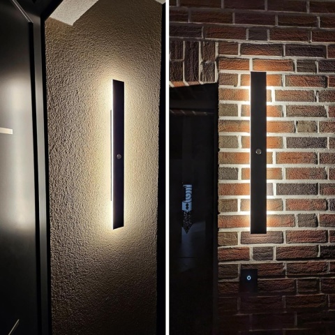 ANKBOY 100 cm długa lampa zewnętrzna z czujnikiem ruchu LED kinkiet