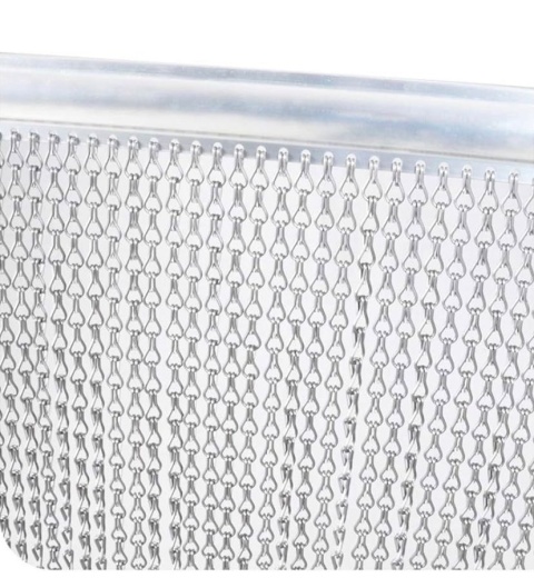 Aluminiowa zasłona łańcuchowa, 100 x 210 cm, roleta przeciw owadom