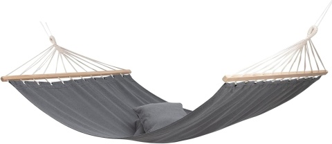 BEJOY Podwójny hamak, hamak ogrodowy, z litego drewna