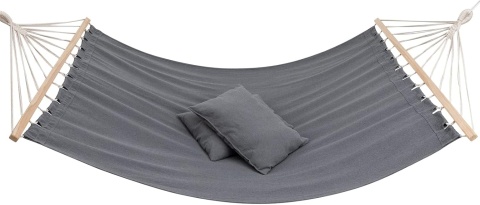 BEJOY Podwójny hamak, hamak ogrodowy, z litego drewna