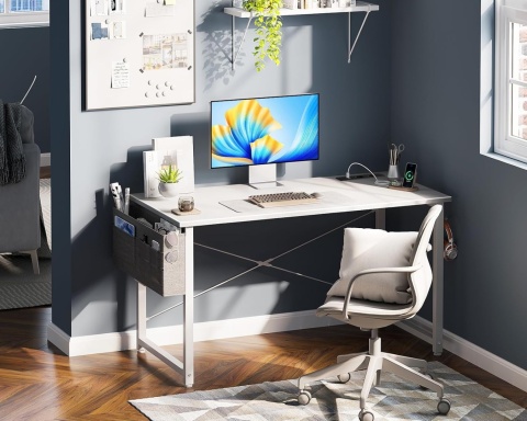 Biurko prostokątne 100 x 48x 73,5cm białe