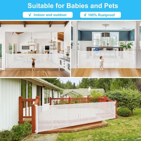 Barierka Zabezpieczająca Na Schody Ochronna 300 Cm Dla Dzieci I Zwierząt