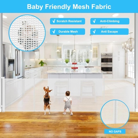 Barierka Zabezpieczająca Na Schody Ochronna 300 Cm Dla Dzieci I Zwierząt