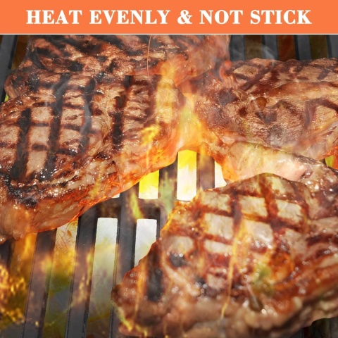 Denmay 67 x 40 cm żeliwny ruszt do grilla