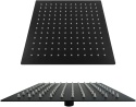 Deszczownica prysznicowa 40x40 cm czarna BLACK czarny mat KWADRATOWA slim