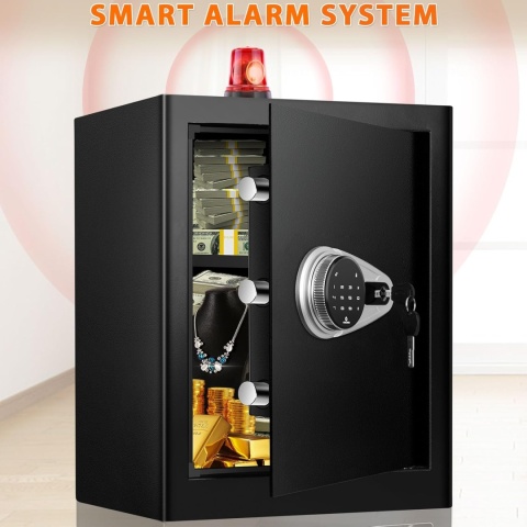 Duży Ognioodporny Sejf Sanfnz 57L z dotykowym panelem