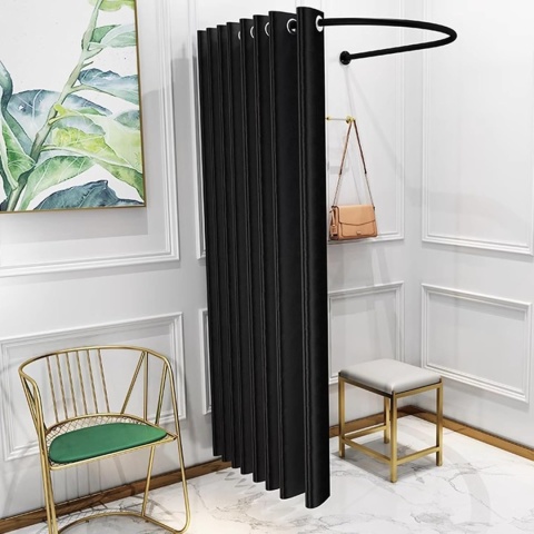 Gdmokle Przymierzalnia, w kształcie litery U, (100 x 95 cm, czarny)