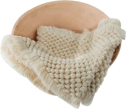 Koc dla noworodków do fotografii 30x130 cm miękki dzianinowy