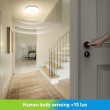 Lampa sufitowa LED 18W z czujnikiem ruchu i zmierzchu, 30cm 4000K