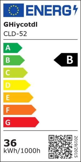 Lampa wisząca sufitowa, 3000 K ciepła biel nowoczesna (biała, 52 cm)