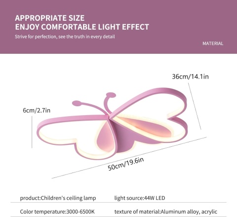 Lampa wisząca sufitowa, nowoczesna, ściemniana, 50 cm , pilot