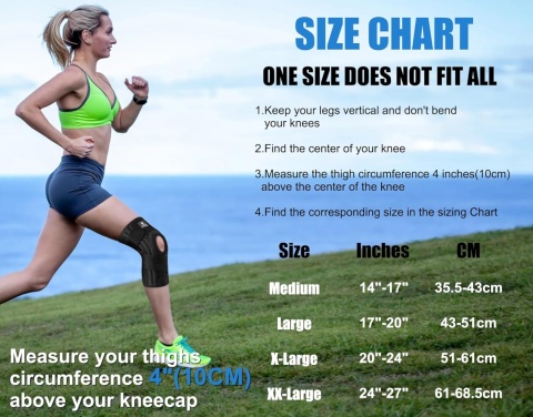 NEENCA Profesjonalny stabilizator kolana L