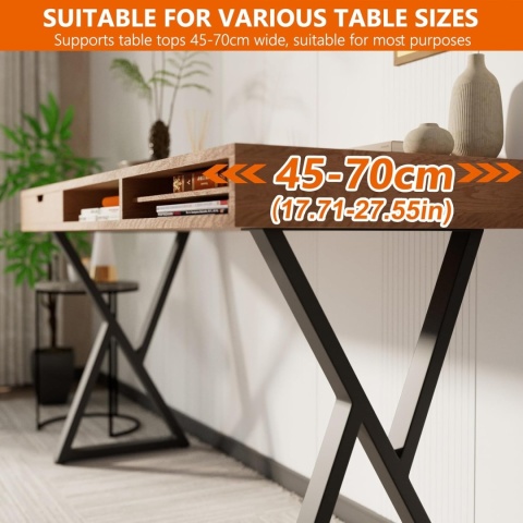 Nogi do stołu lawy biurka stolika metalowe loftowe industrial X 2szt noga