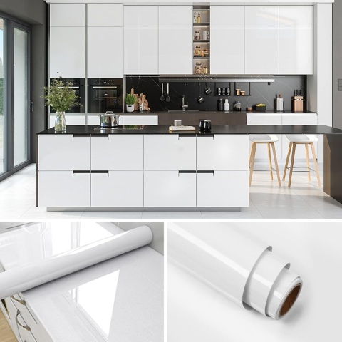 Okleina folia dekoracyjna 500 x 60 cm samoprzylepna Surmounty marmur