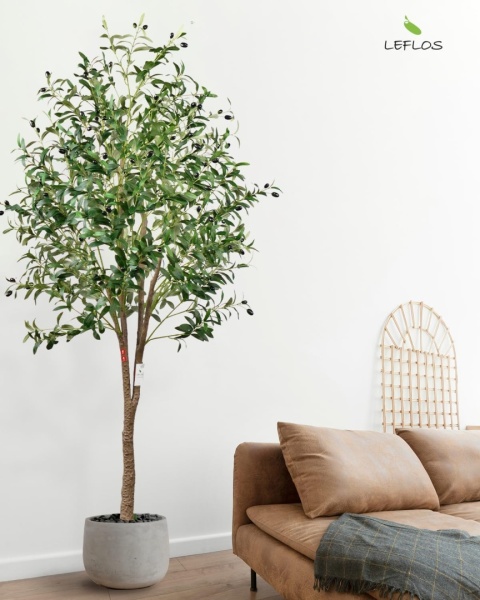 Oliwka dekoracyjne wysokie sztuczne drzewko oliwne roślina palma 120cm