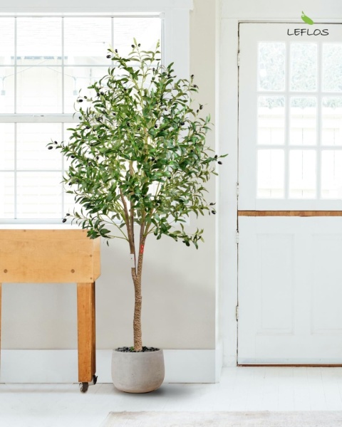 Oliwka dekoracyjne wysokie sztuczne drzewko oliwne roślina palma 120cm