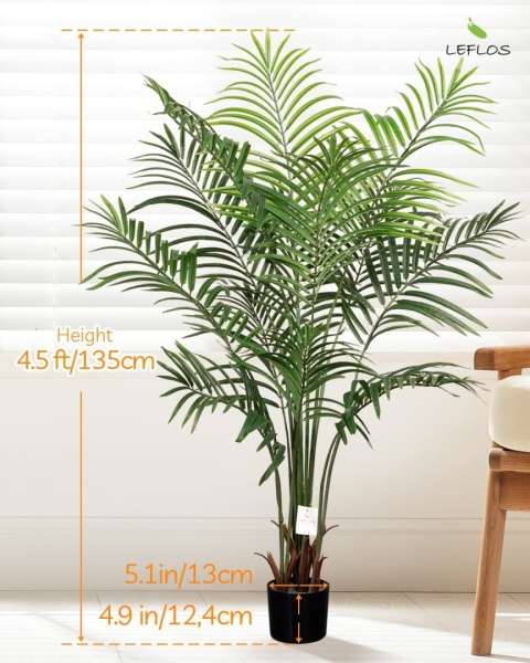 Palma dekoracyjne wysokie sztuczne drzewko roślina palma 135cm