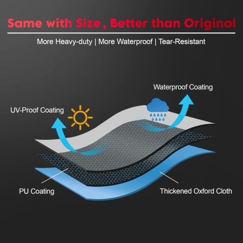 Pokrowiec ochronny na misę paleniskową 70 cm, 600D Oxford Cloth wodoodporny