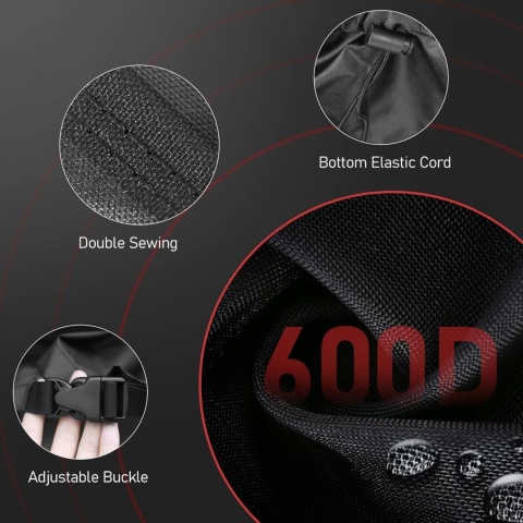 Pokrowiec ochronny na misę paleniskową 70 cm, 600D Oxford Cloth wodoodporny